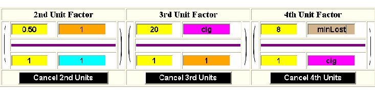 Insert Units and Numbers in Unit Factor 4
